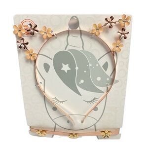 NWT Gold Tone Metal Flower Cat Ear Headband and Choker Party Costume